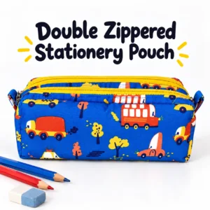 Double-Zip Pencil Pouch