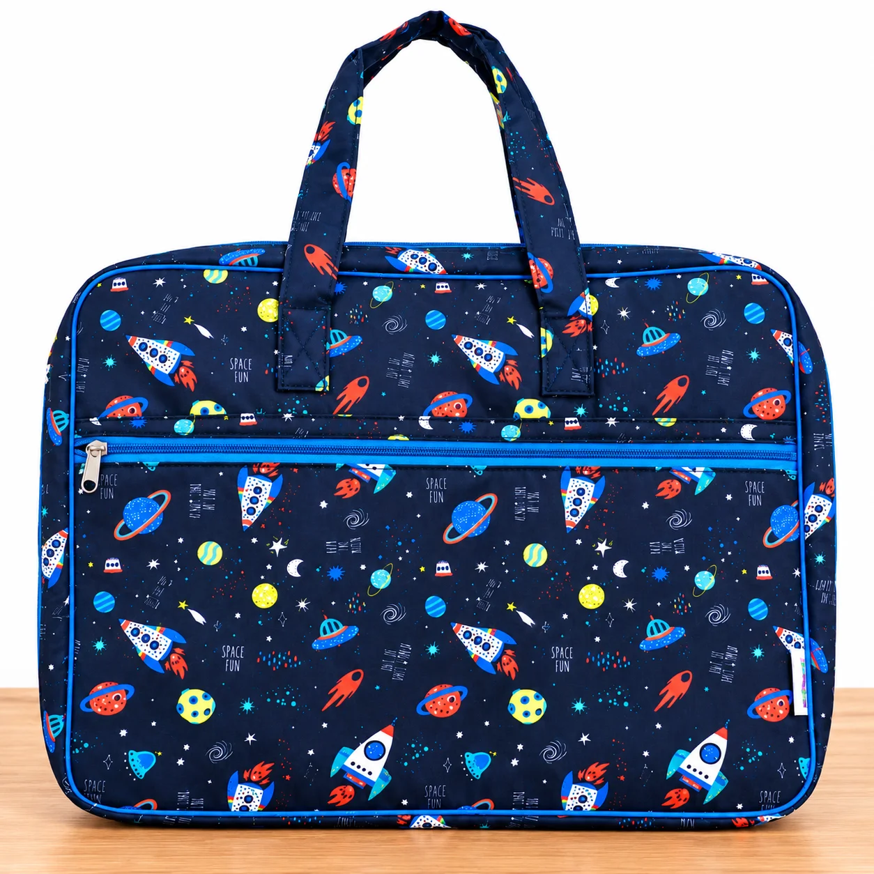 Space Fun Rocket Print Bag